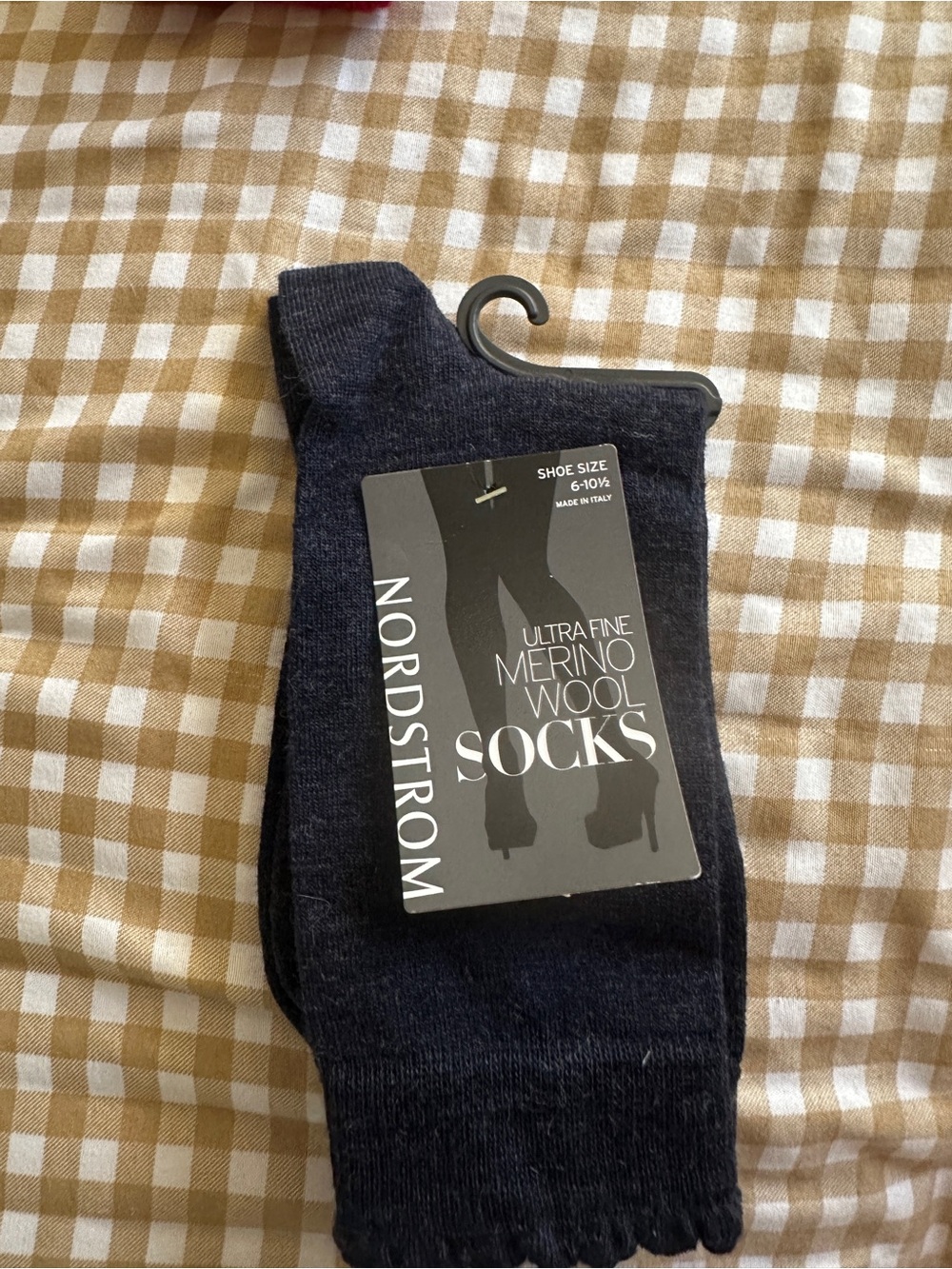 Nordstrom Men’s Ultra Fine Merino Wool Dress Socks - Dark Navy